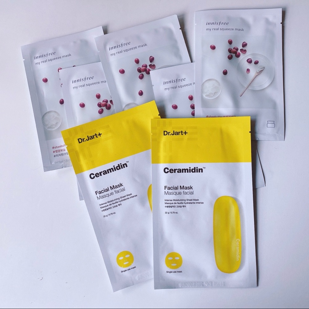 🚫SOLD🚫 Dr. Jart and Innisfree Sheet Mask Bundle